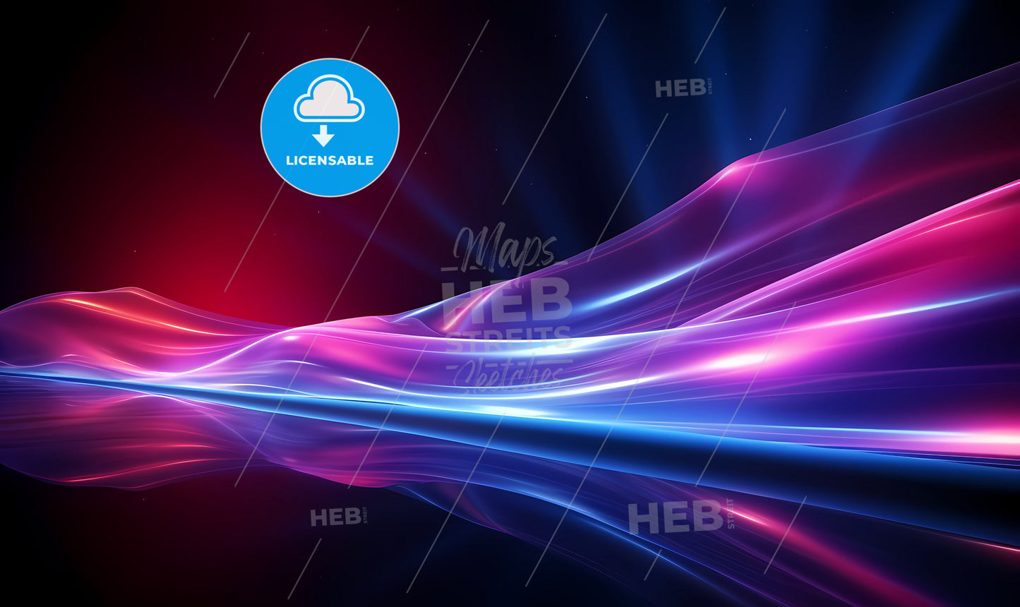 A Colorful Waves Of Light