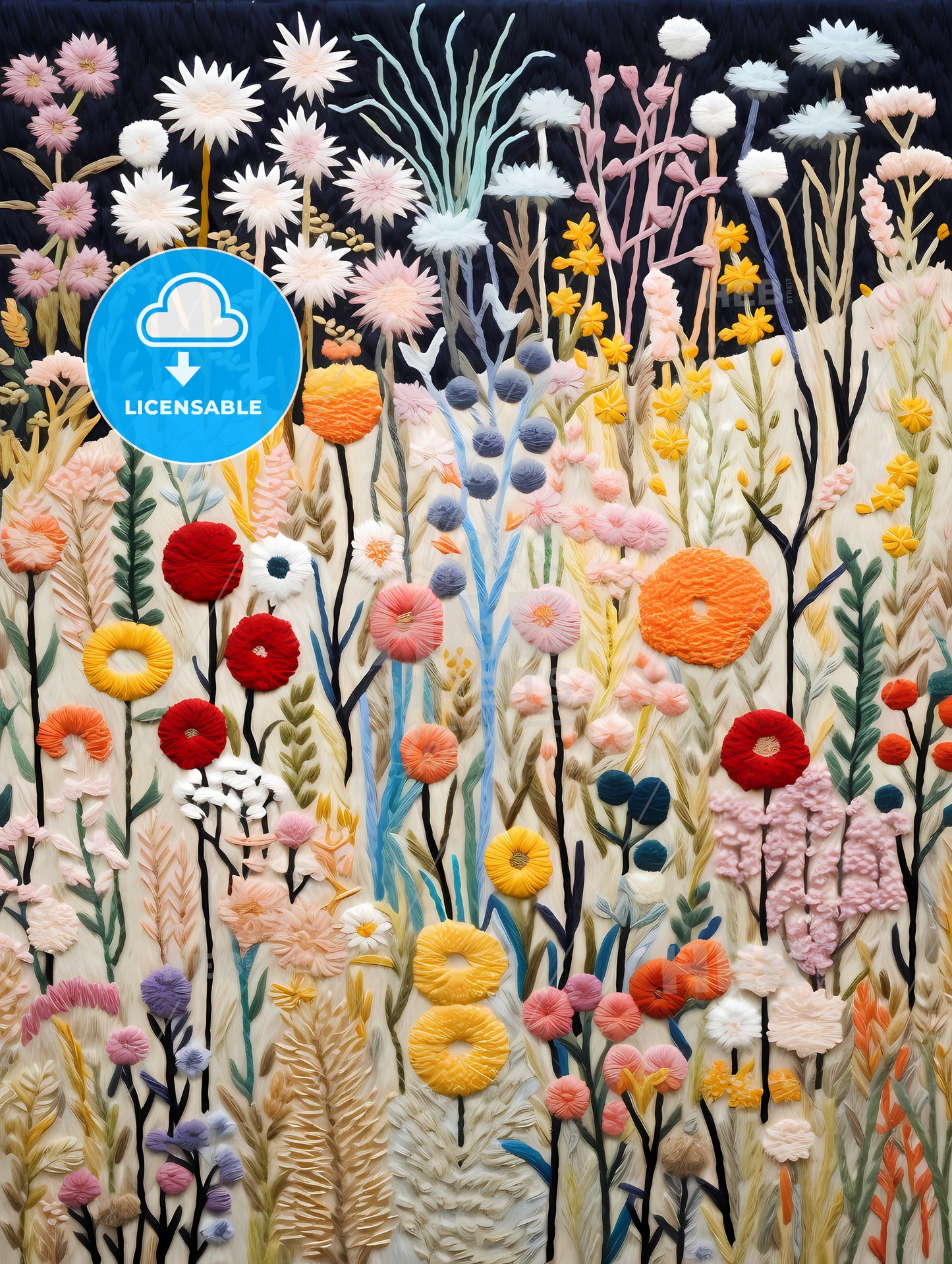 A Colorful Flowers And Plants