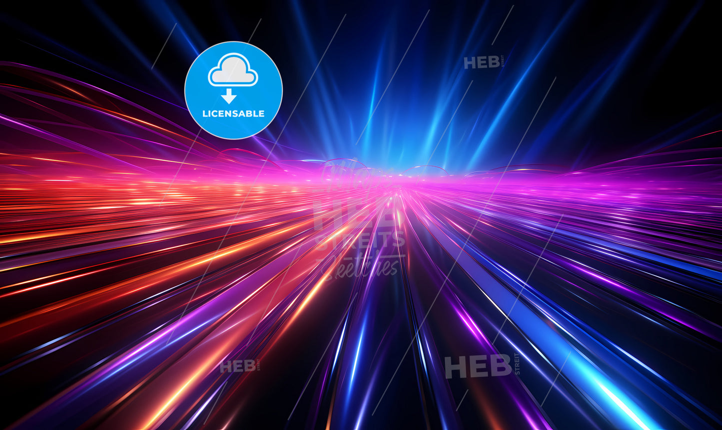 A Colorful Lights In A Dark Sky