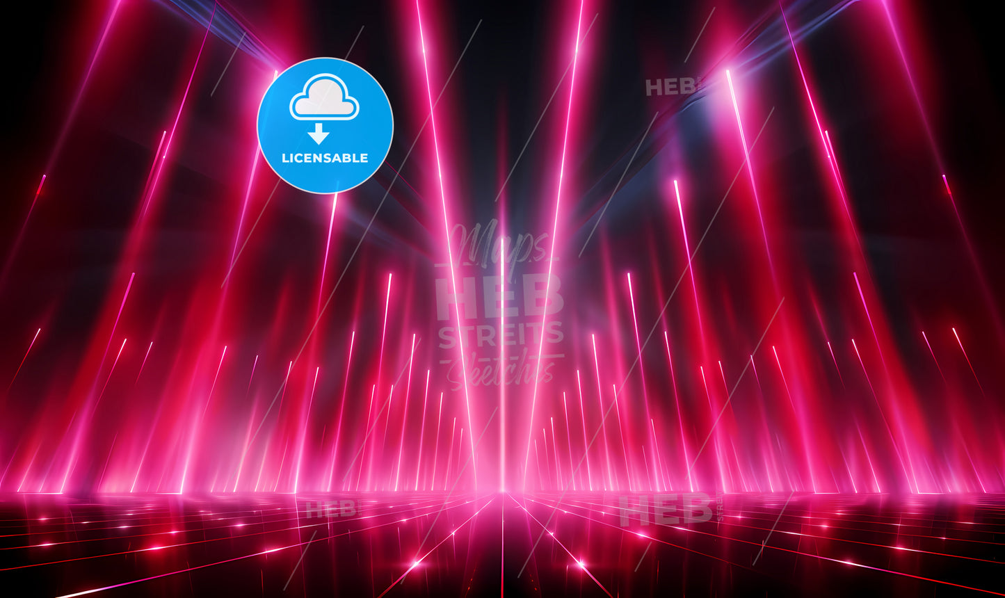 A Red Lights In A Room