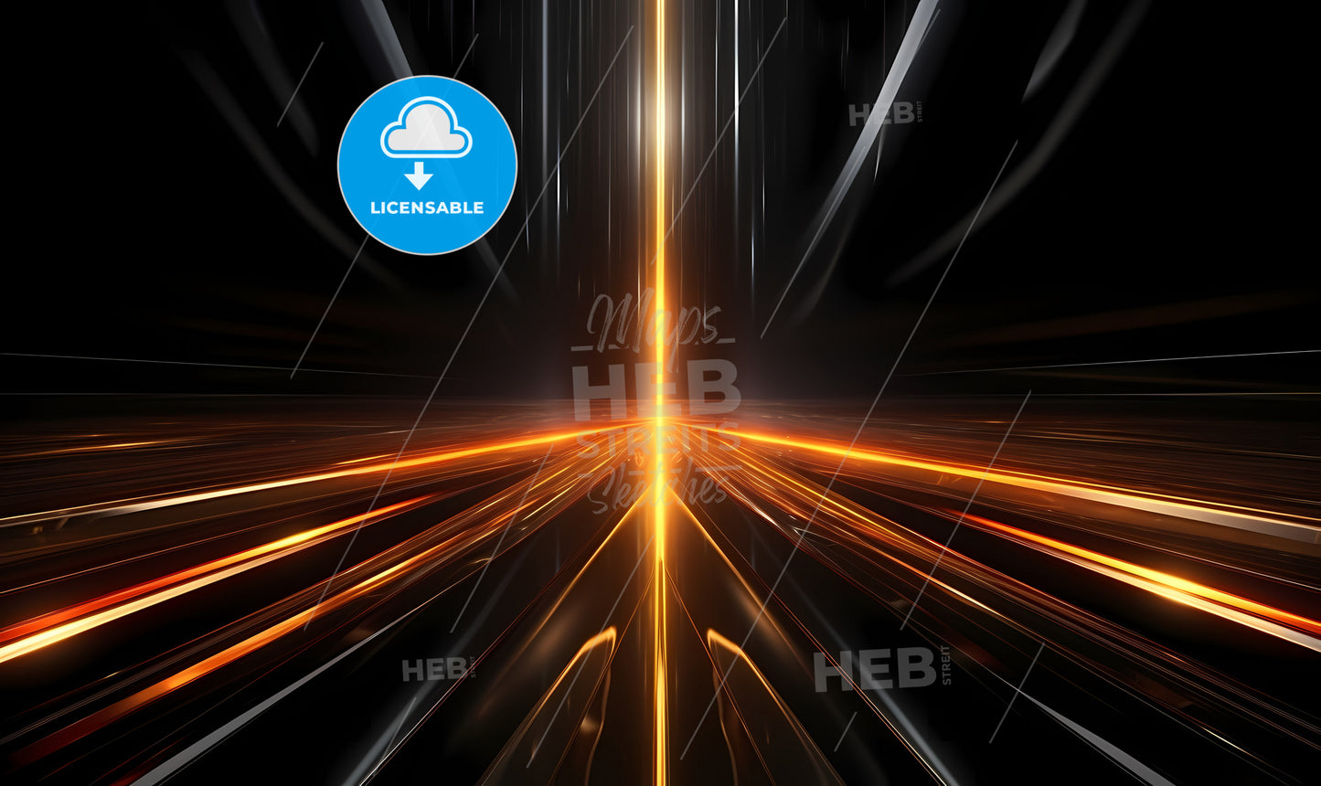 A Black And Orange Light