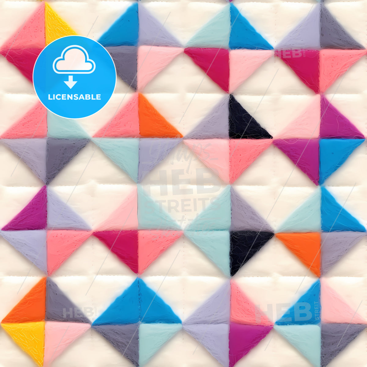 A Colorful Pattern Of Triangles