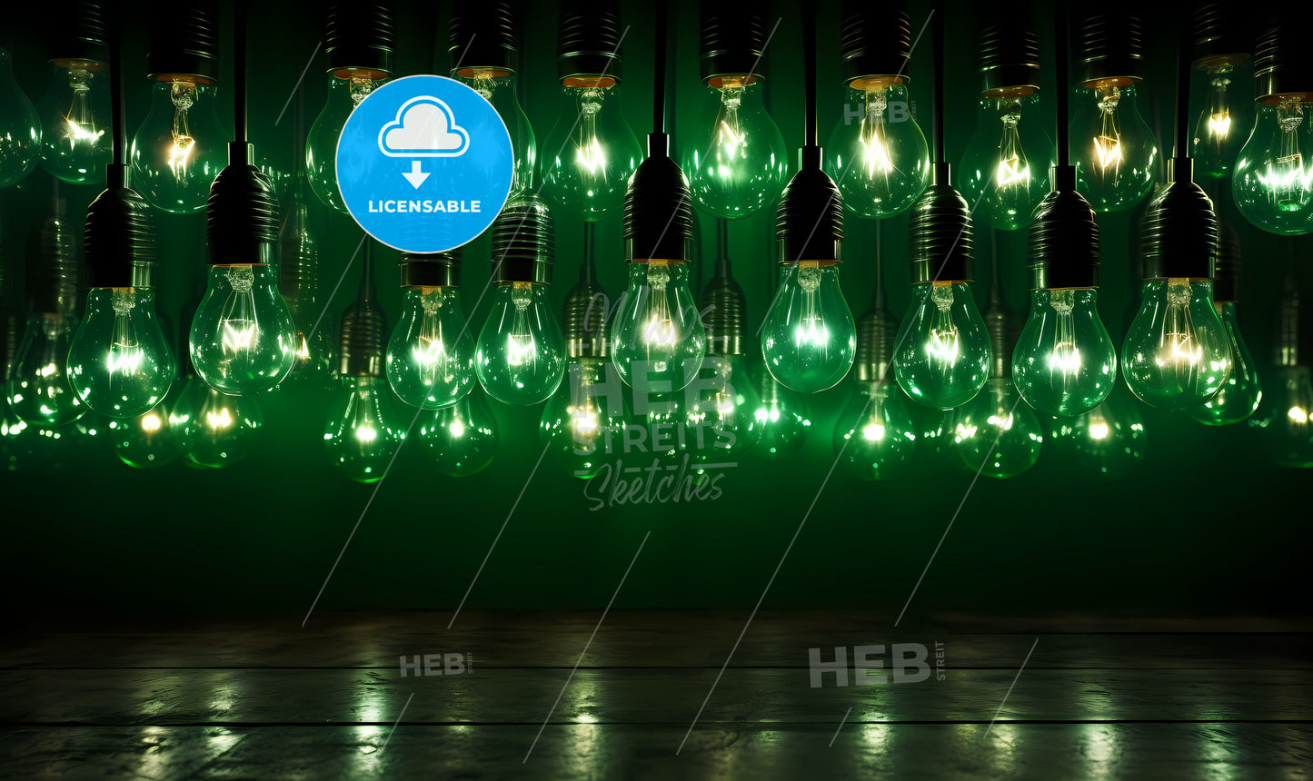 A Group Of Light Bulbs