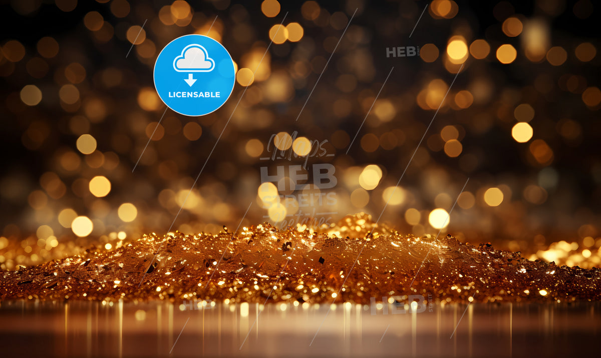 A Pile Of Gold Glitter
