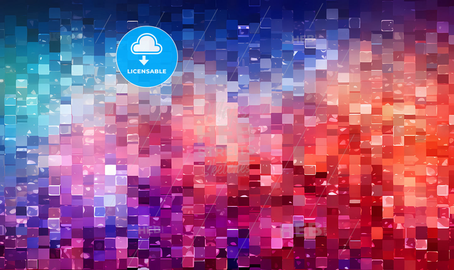 A Colorful Squares In Different Colors