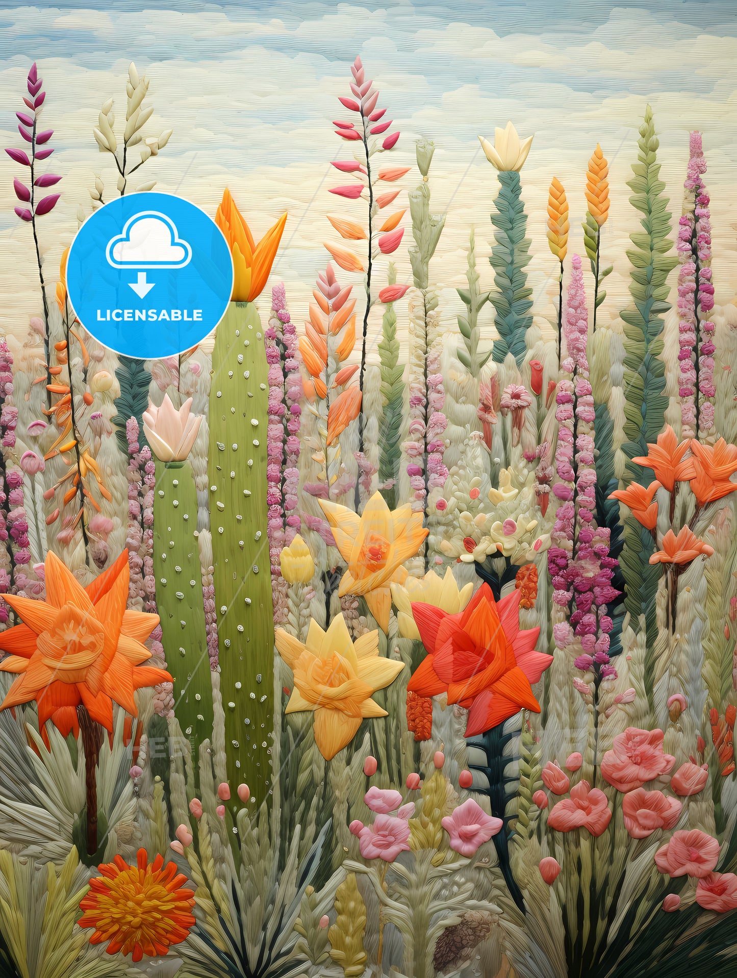 A Colorful Flowers And Plants