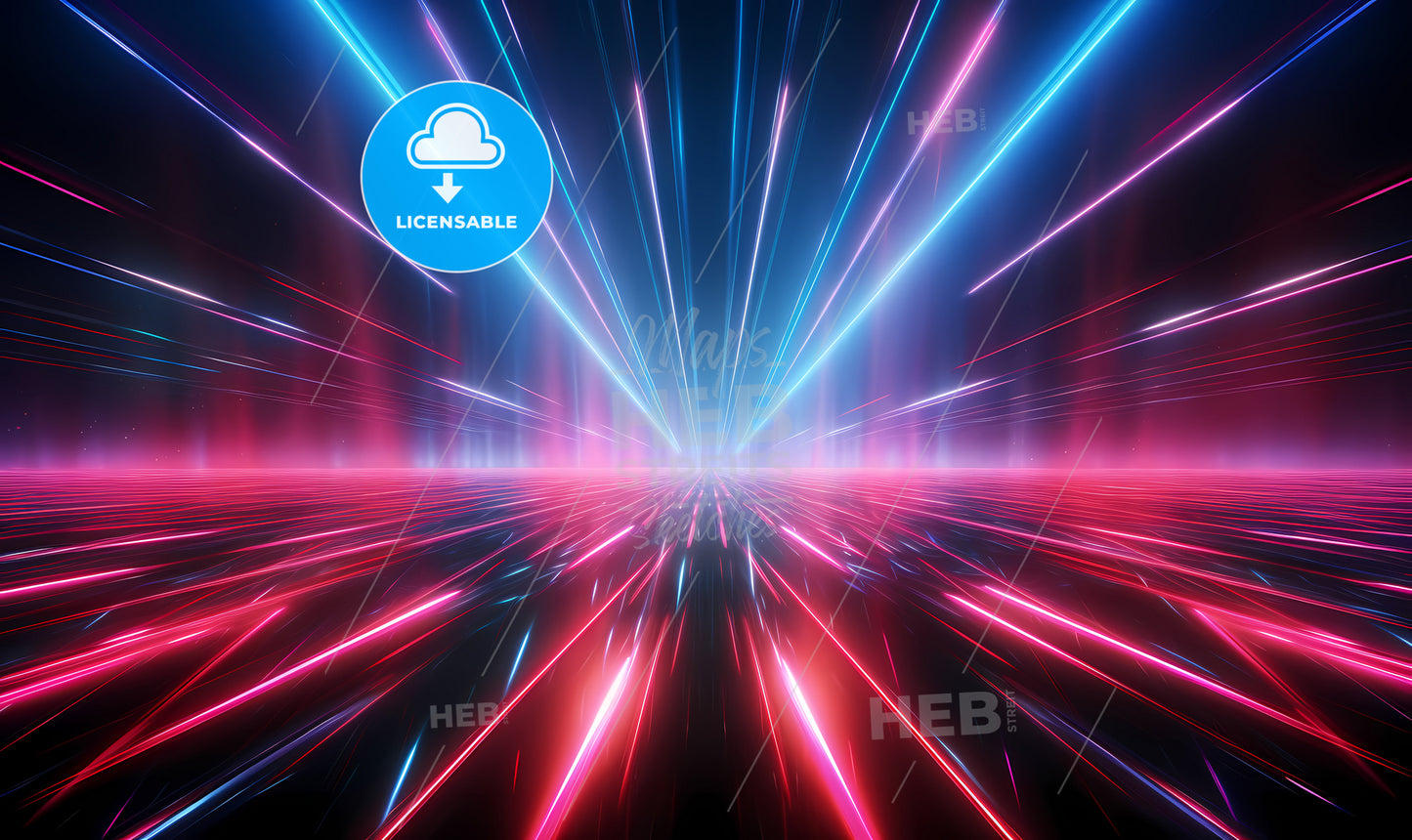 A Red And Blue Lights