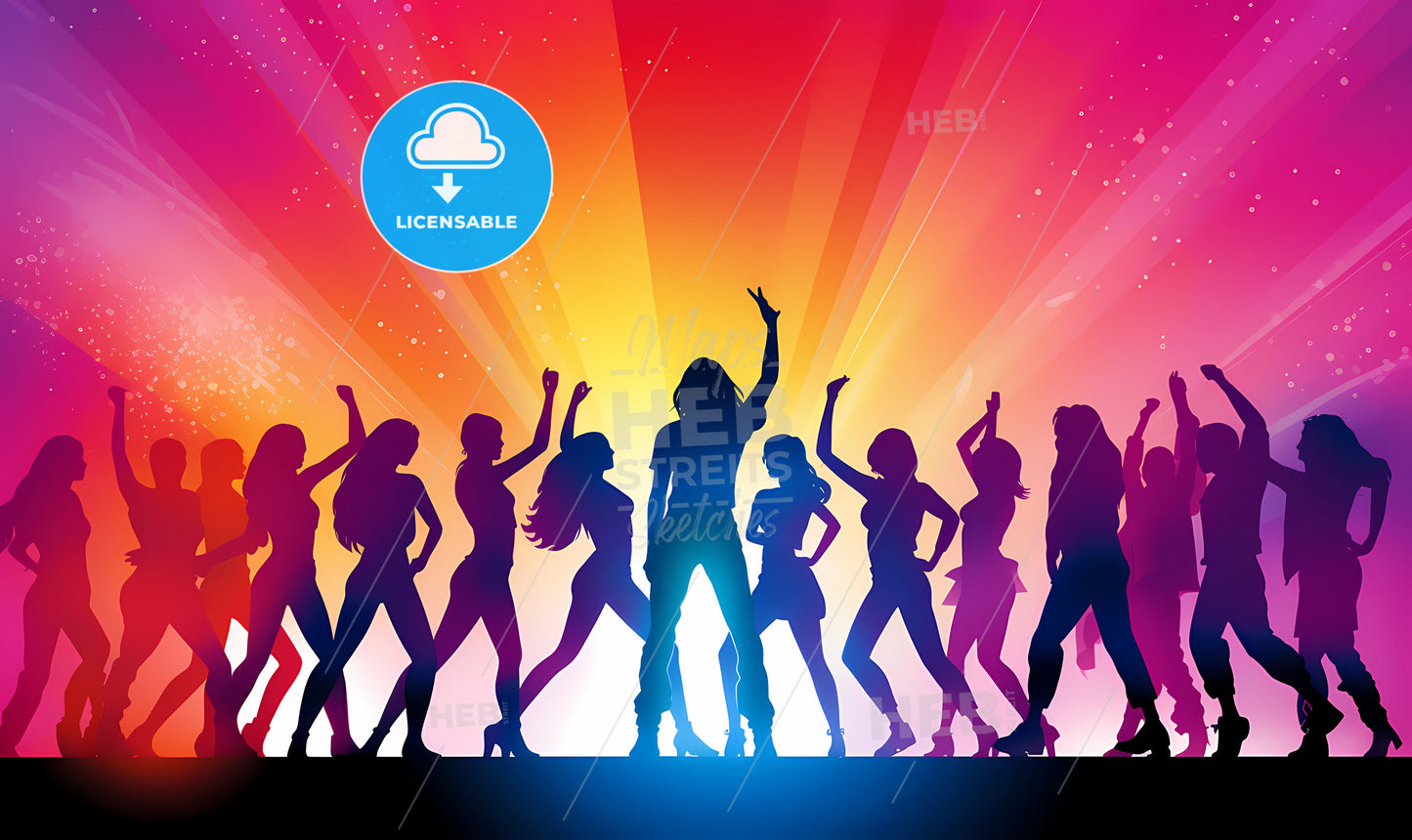 A Group Of Women Dancing