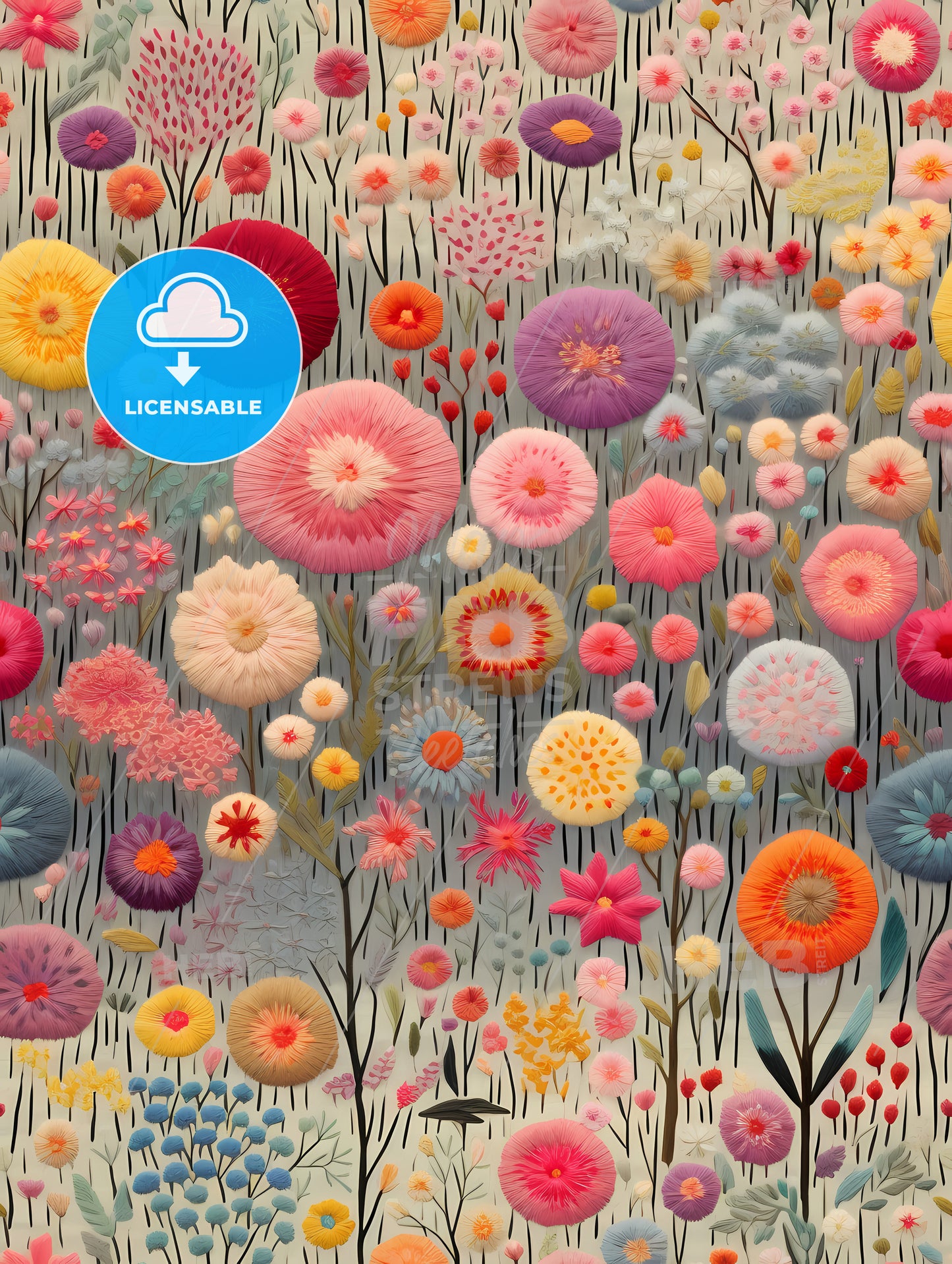 A Colorful Flowers And Plants