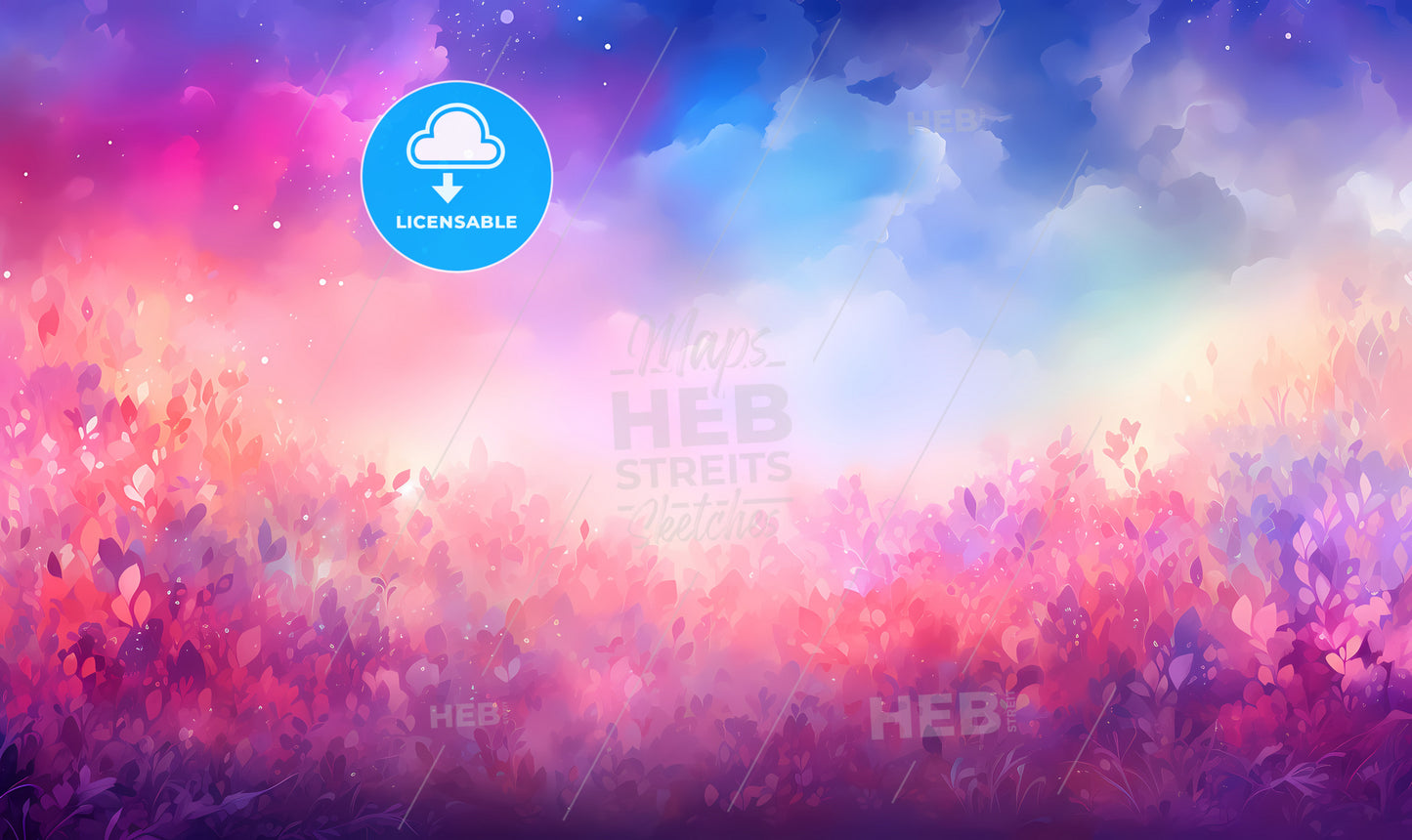 A Pink And Purple Flowers