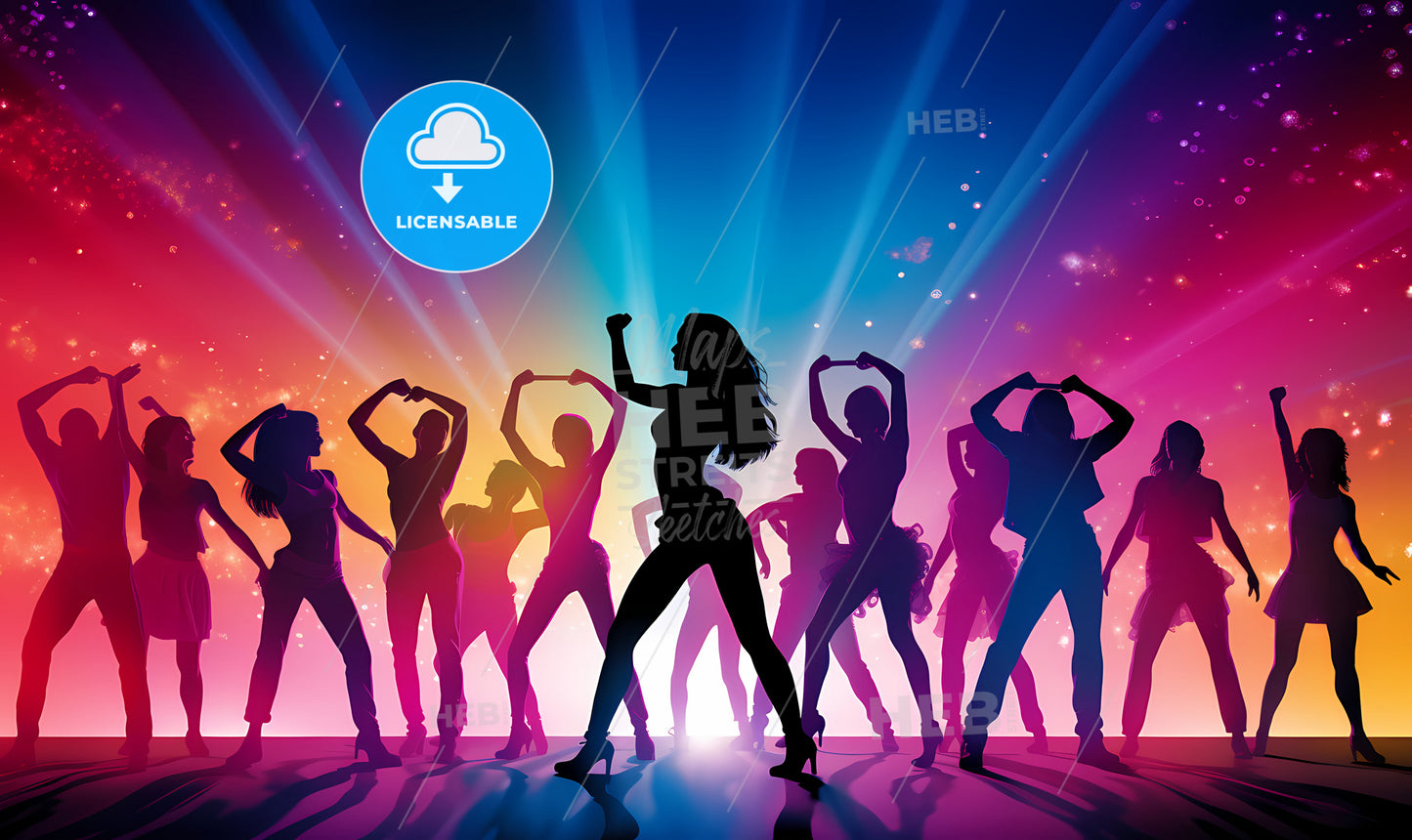 A Group Of Women Dancing