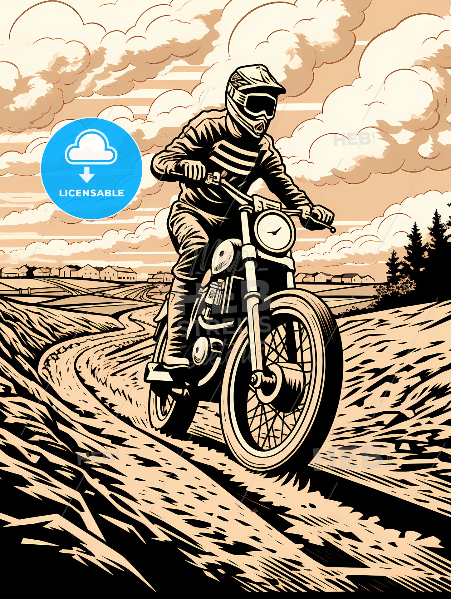 A Person Riding A Motorcycle