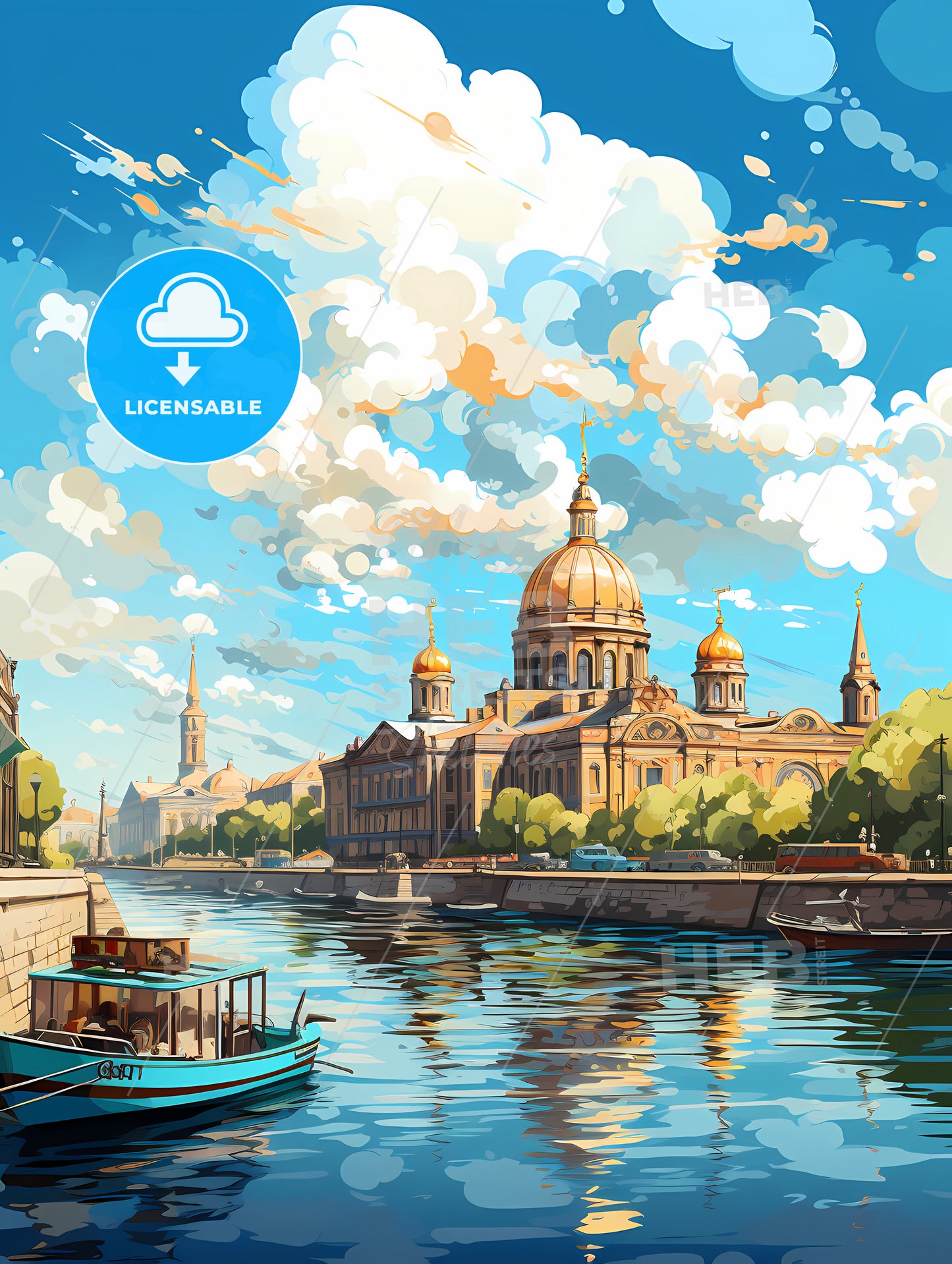 A Water Next To A Building