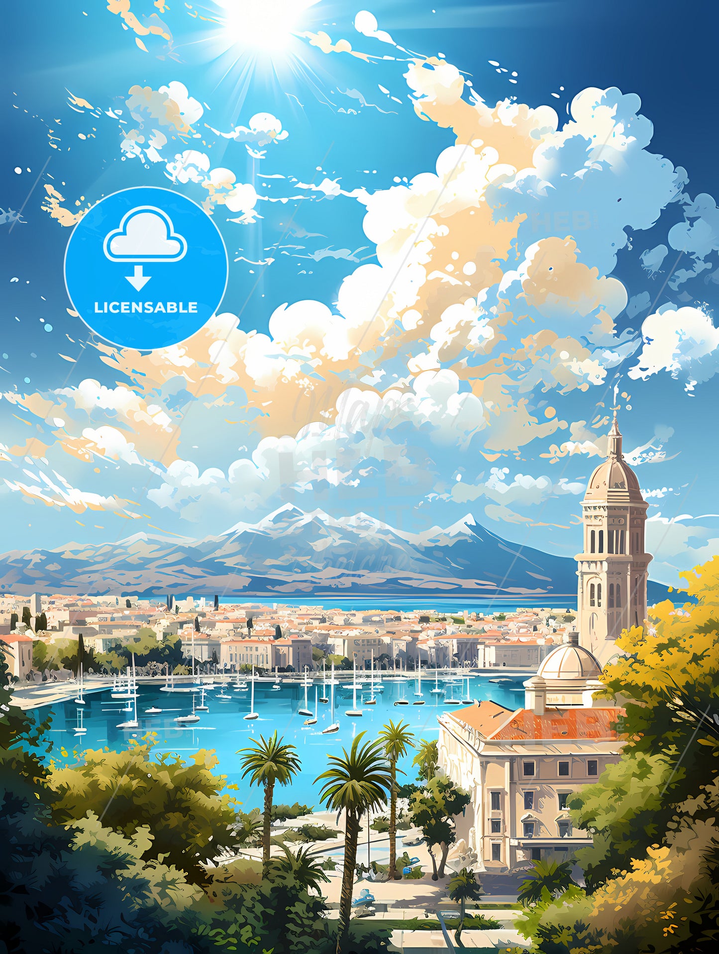 A City With Boats In The Water