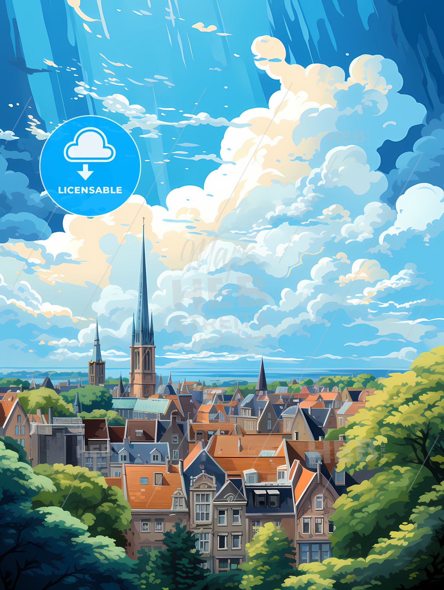 A City With A Tall Spire