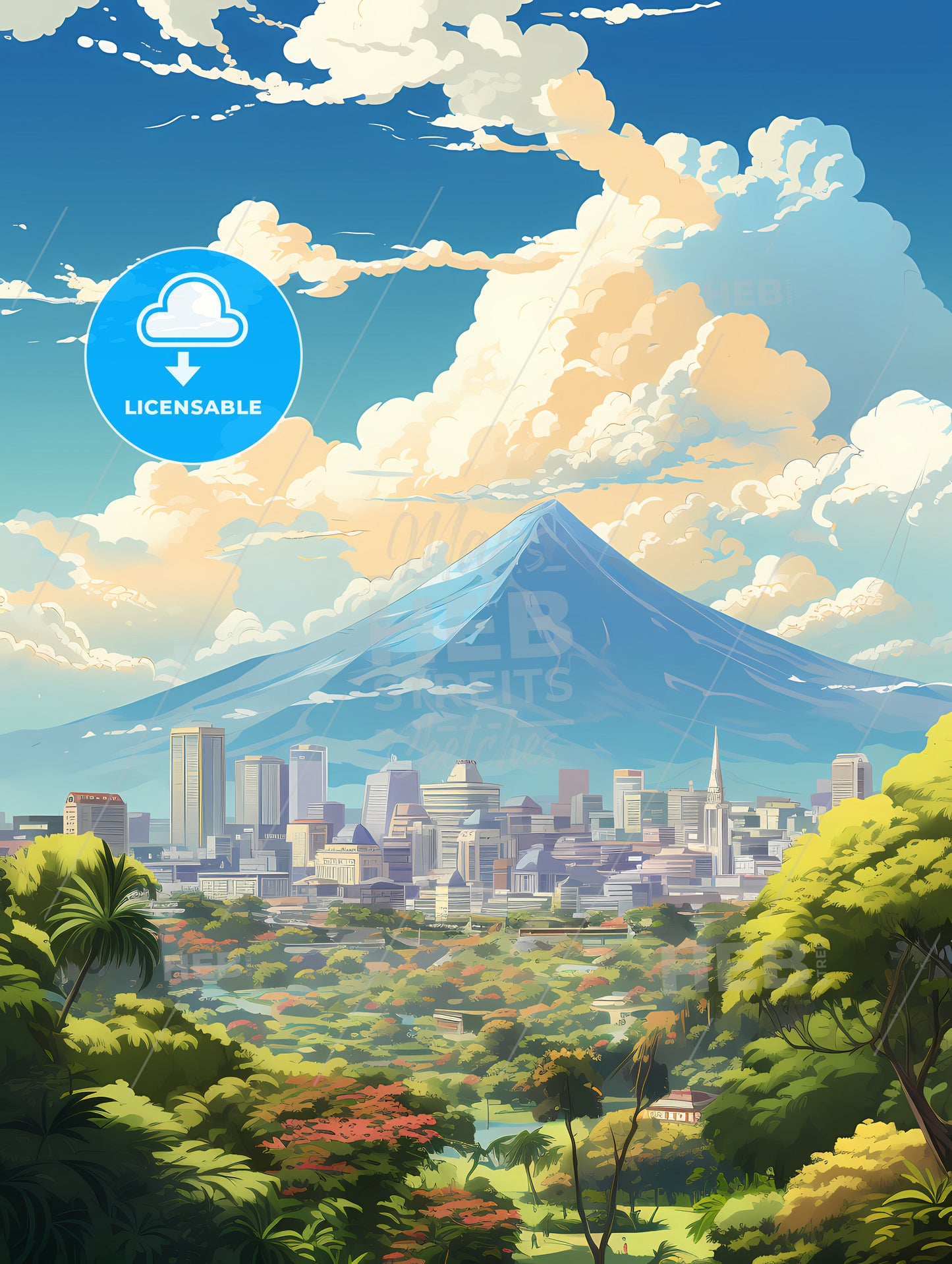 A Mountain In The Background