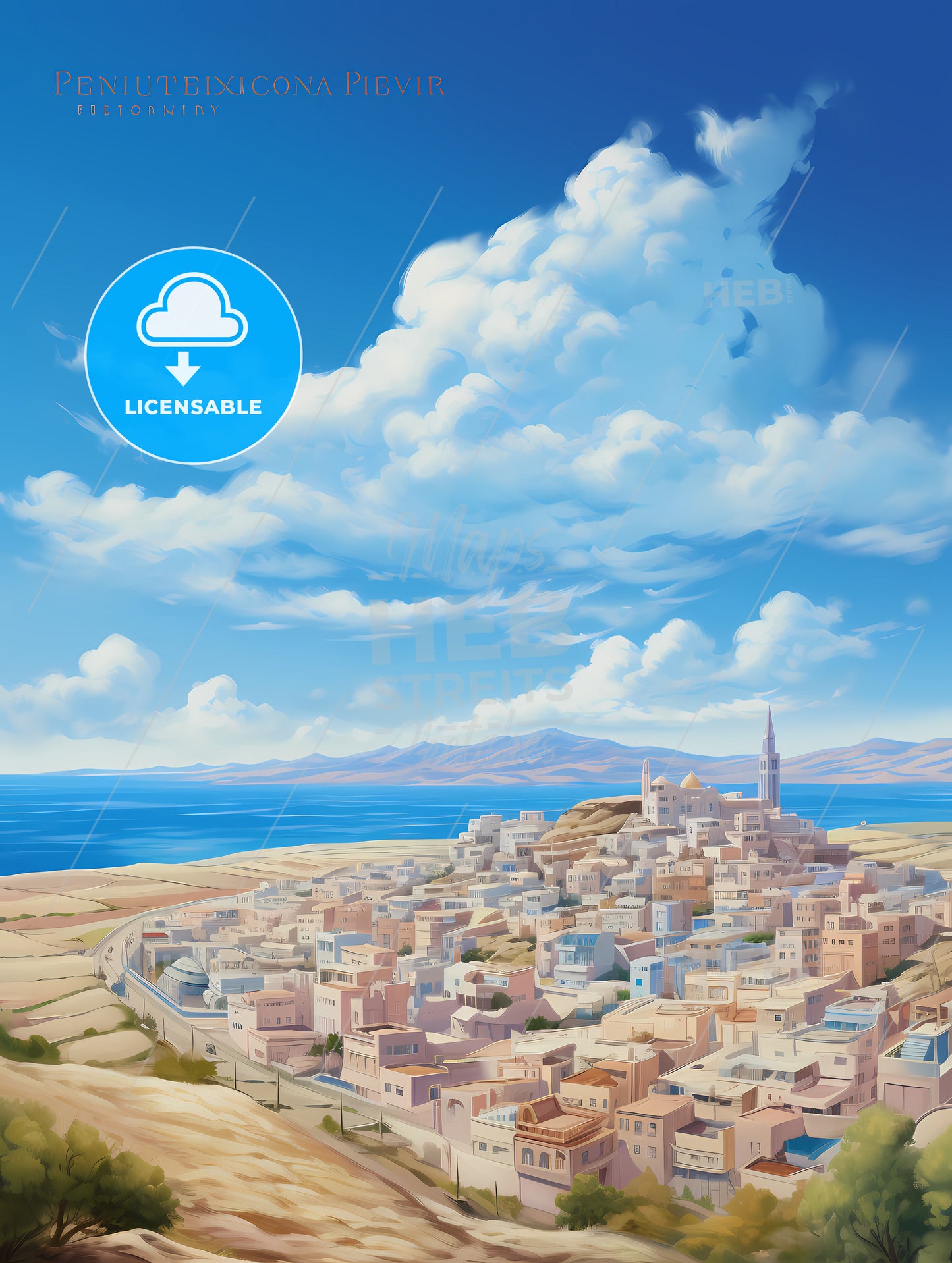 A City On A Hill By The Water