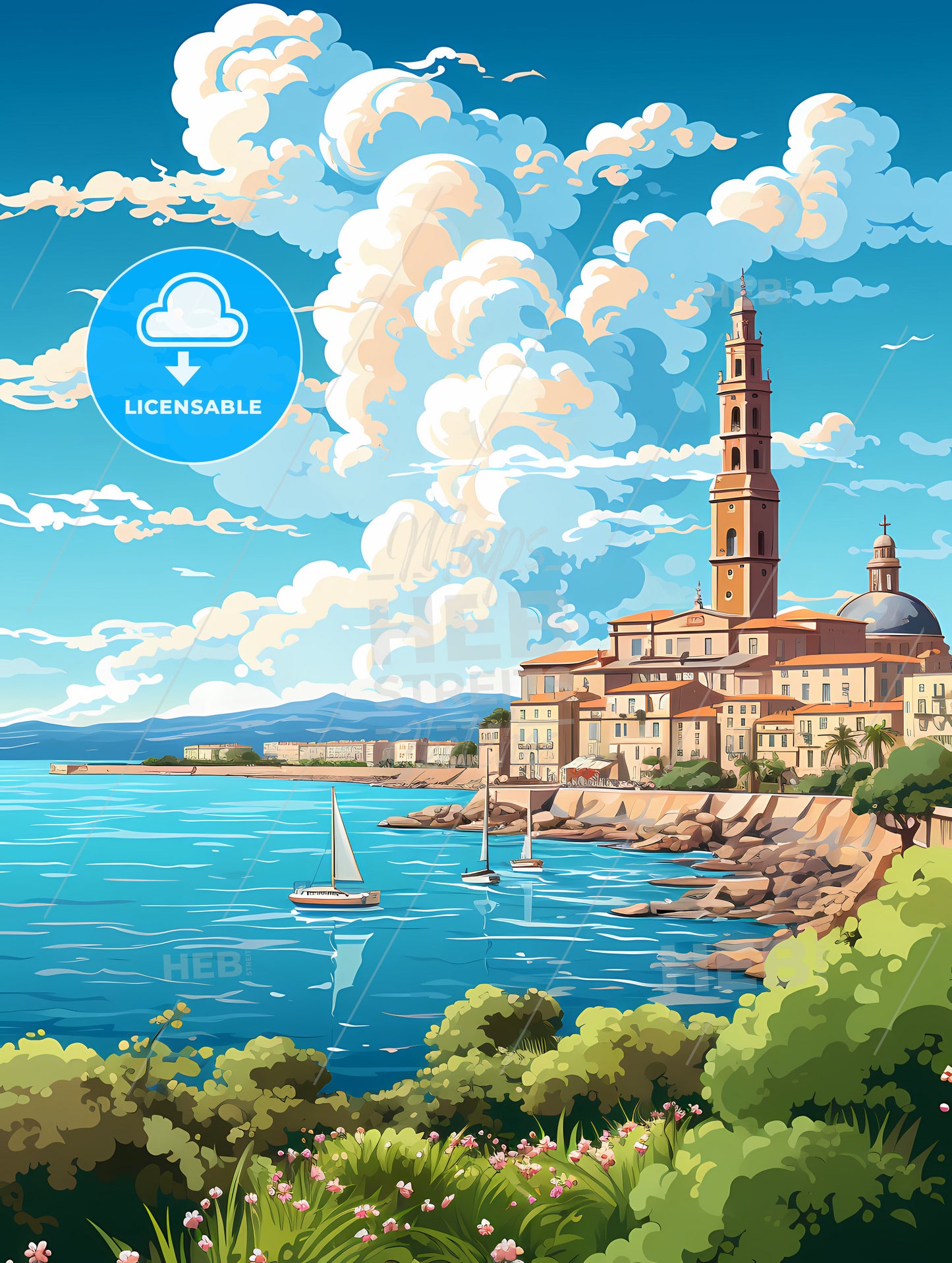 A City Next To A Body Of Water