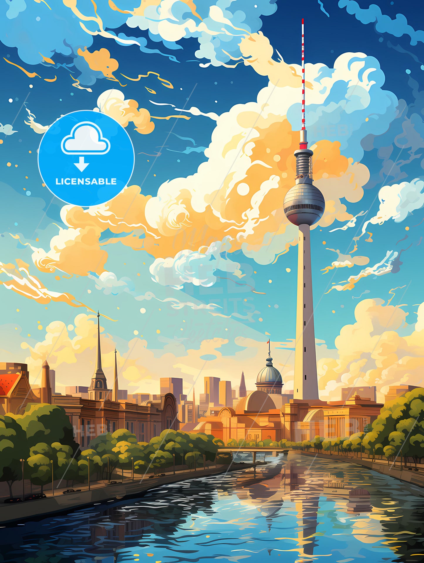 A City With A Tall Tower