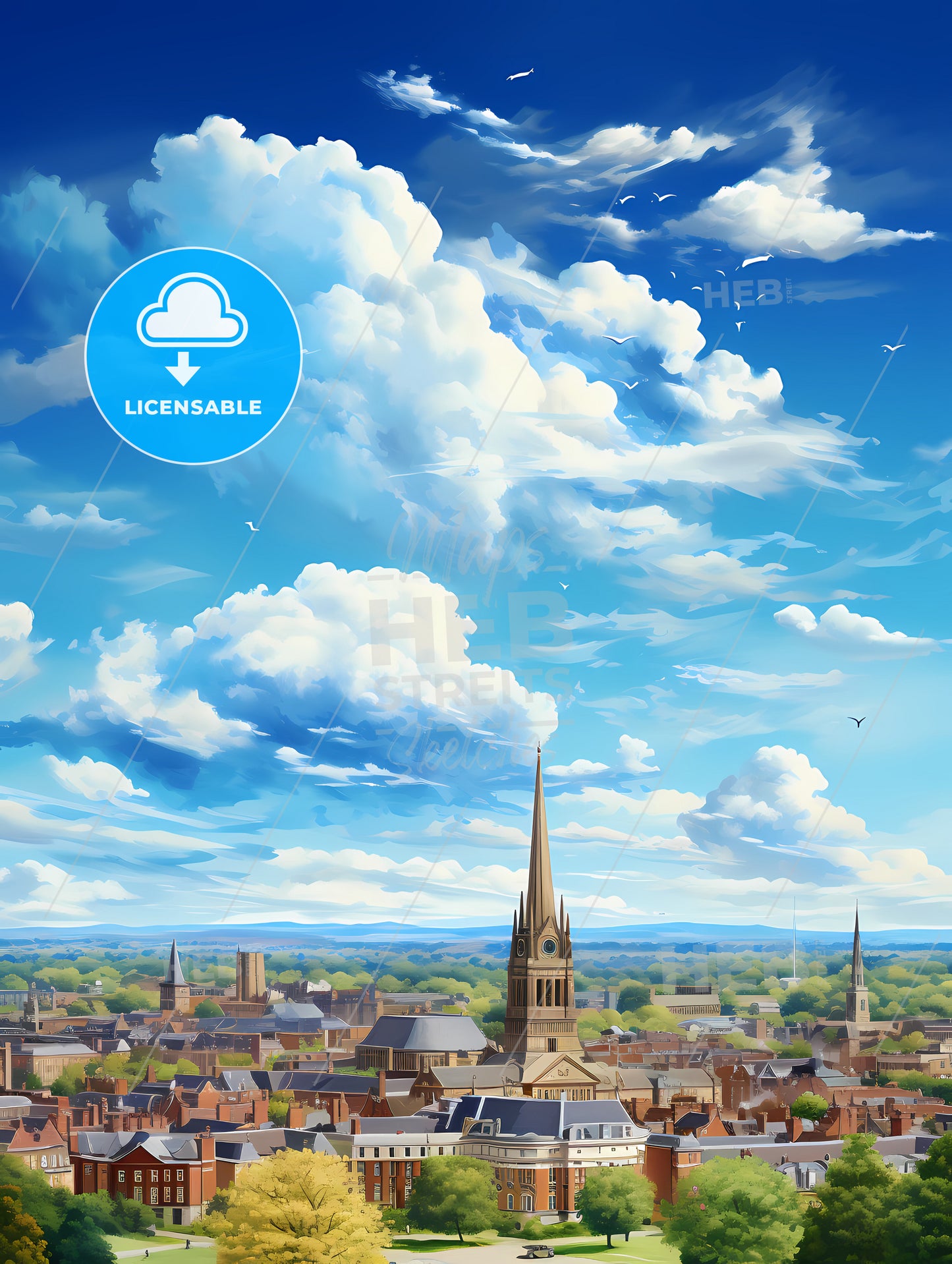 A City With A Tall Tower