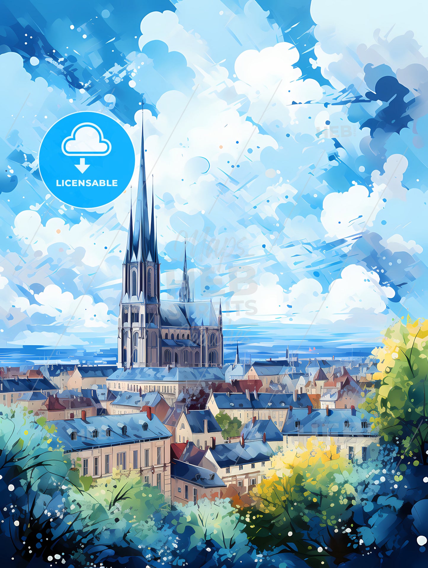 A City With A Tall Tower