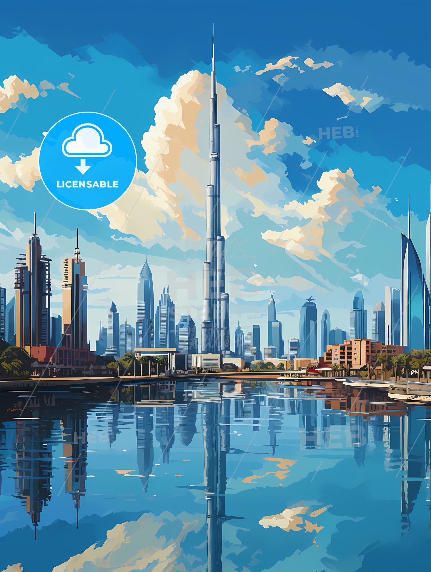 A City Skyline With A Body Of Water