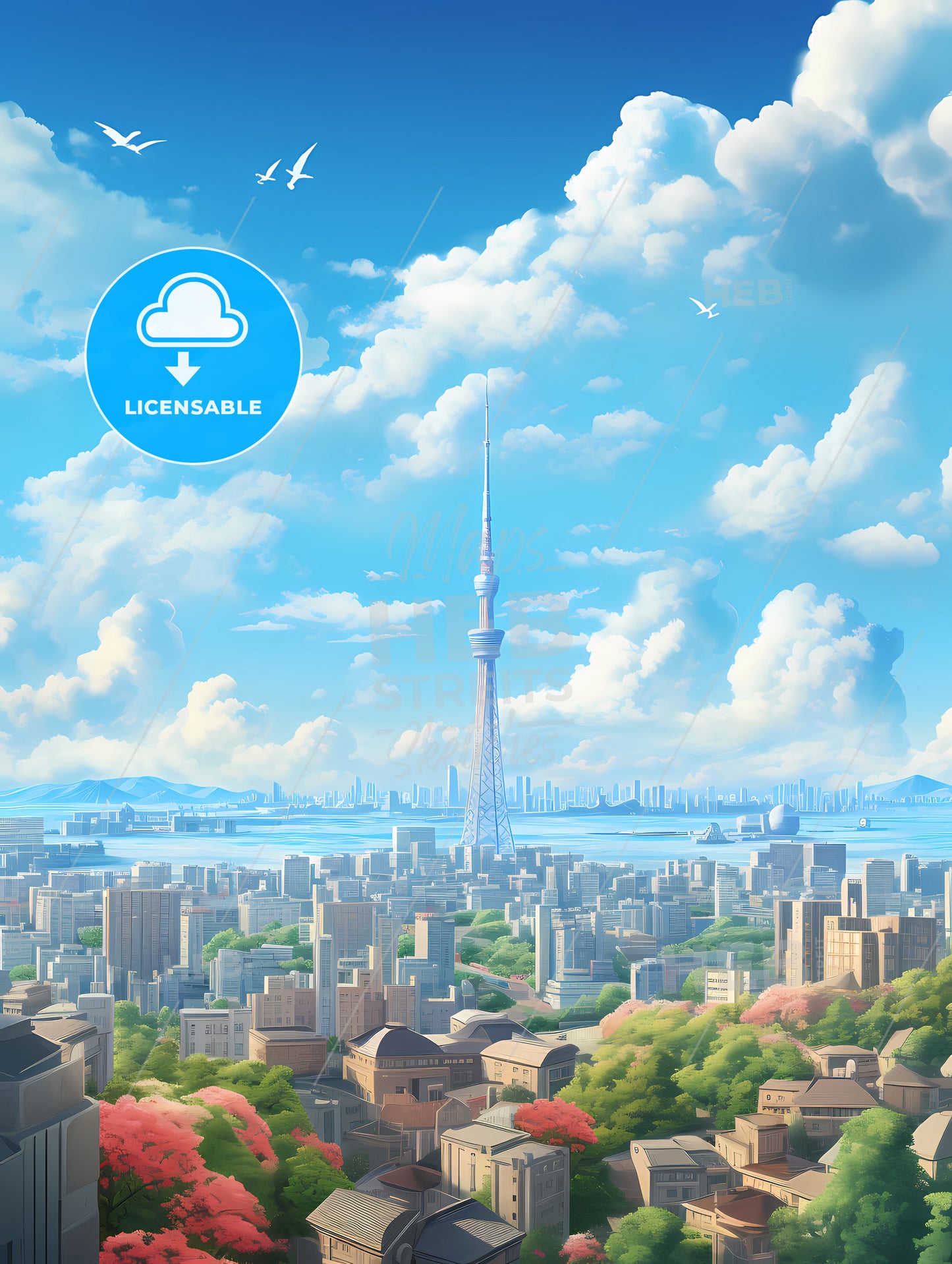 A City With A Tall Tower