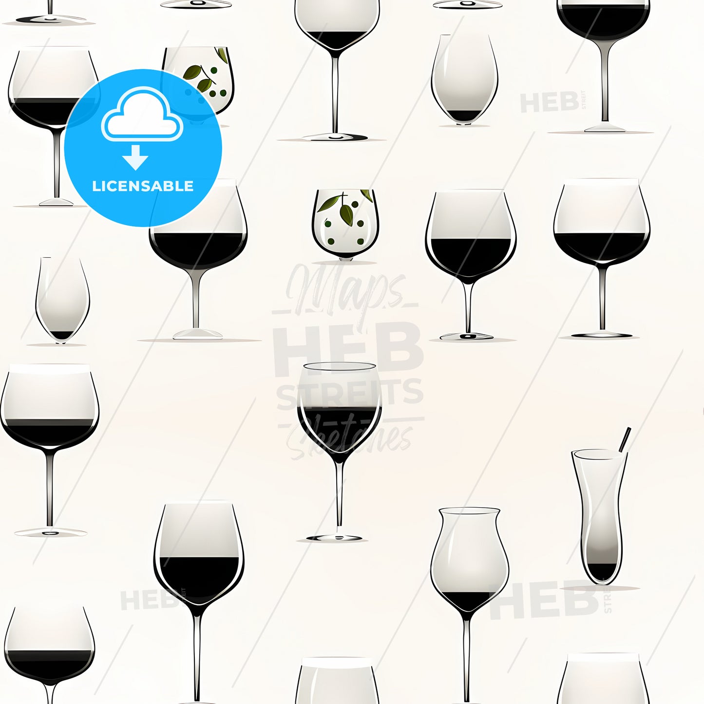 A Collection Of Different Glasses