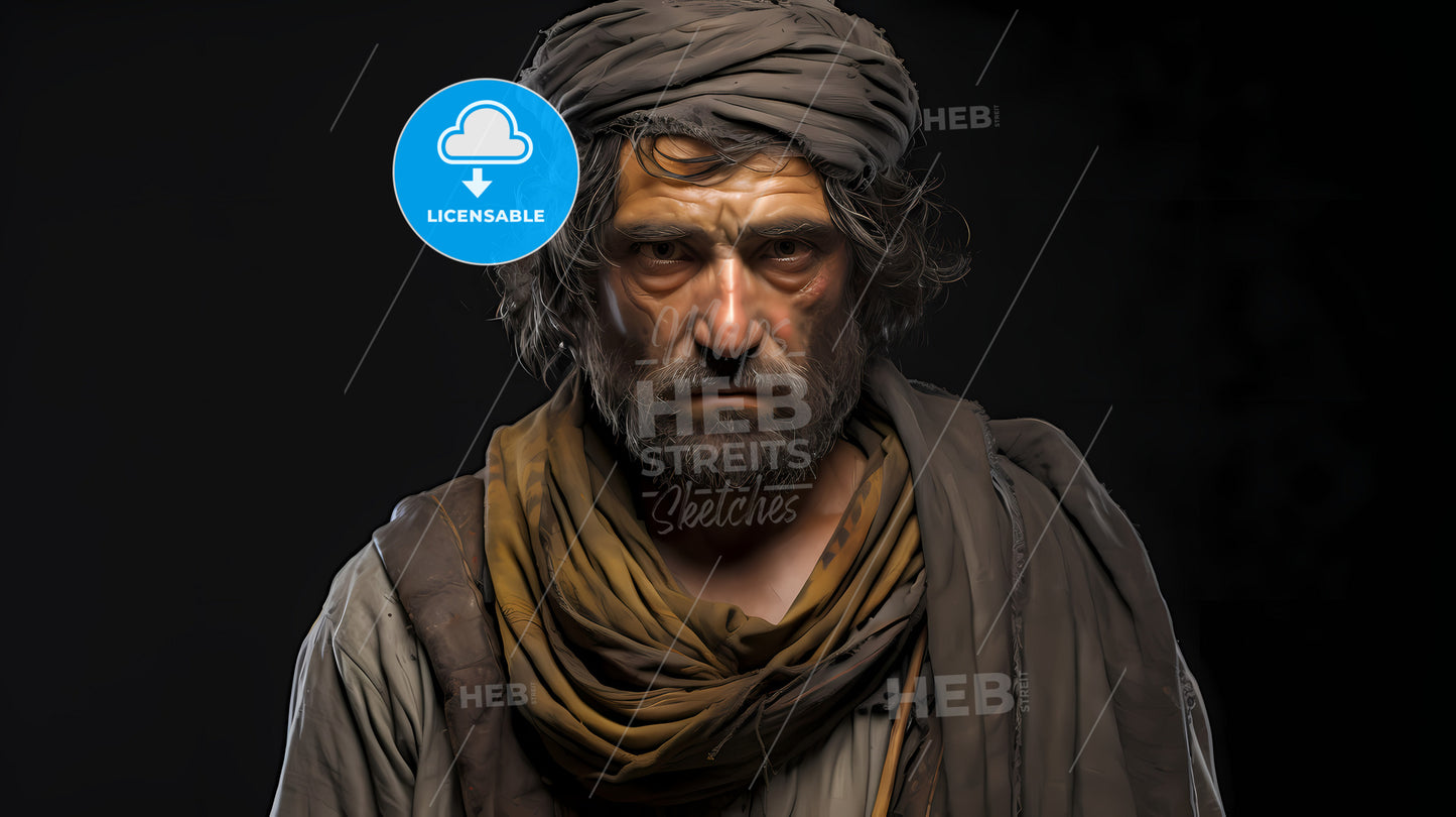 A Man With A Beard And A Turban