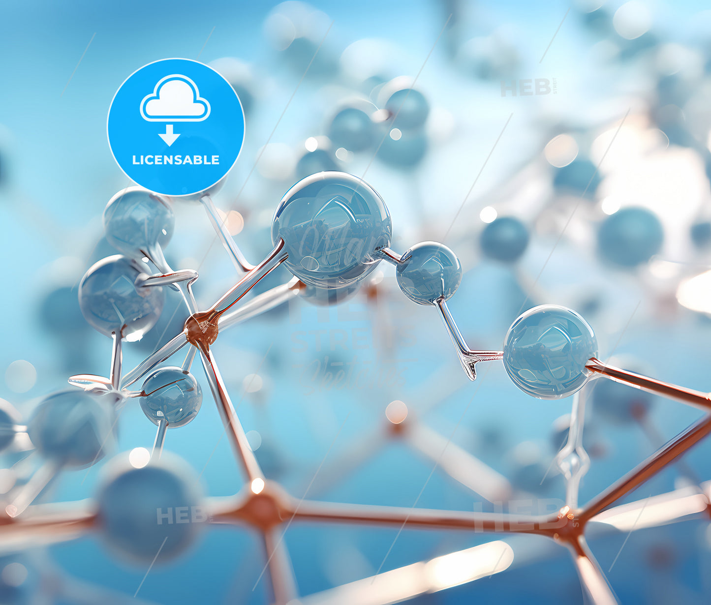 A Close Up Of A Molecule