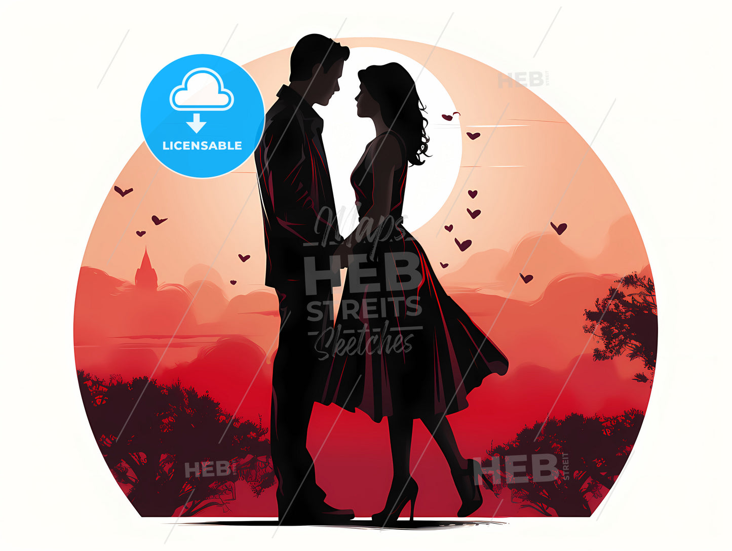 A Man And Woman Standing Together