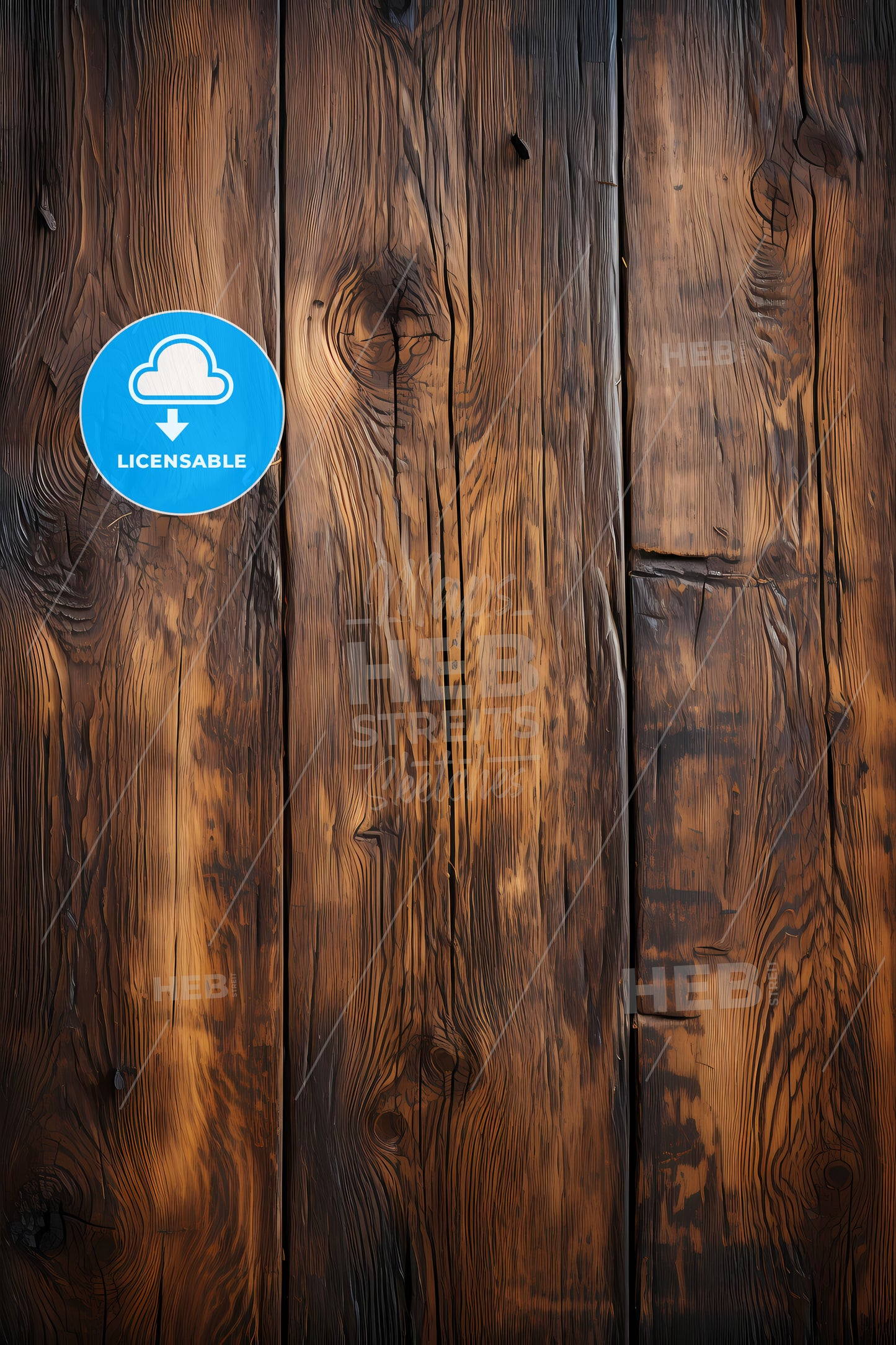A Wood Planks With Knots