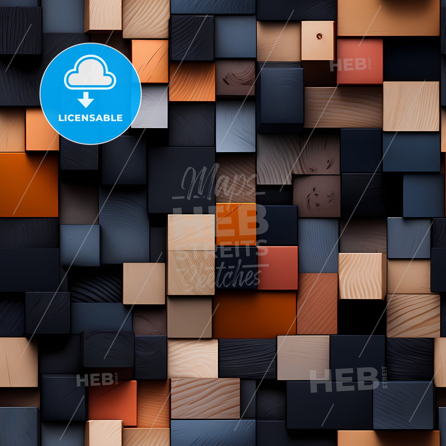 A Wall Of Colorful Squares