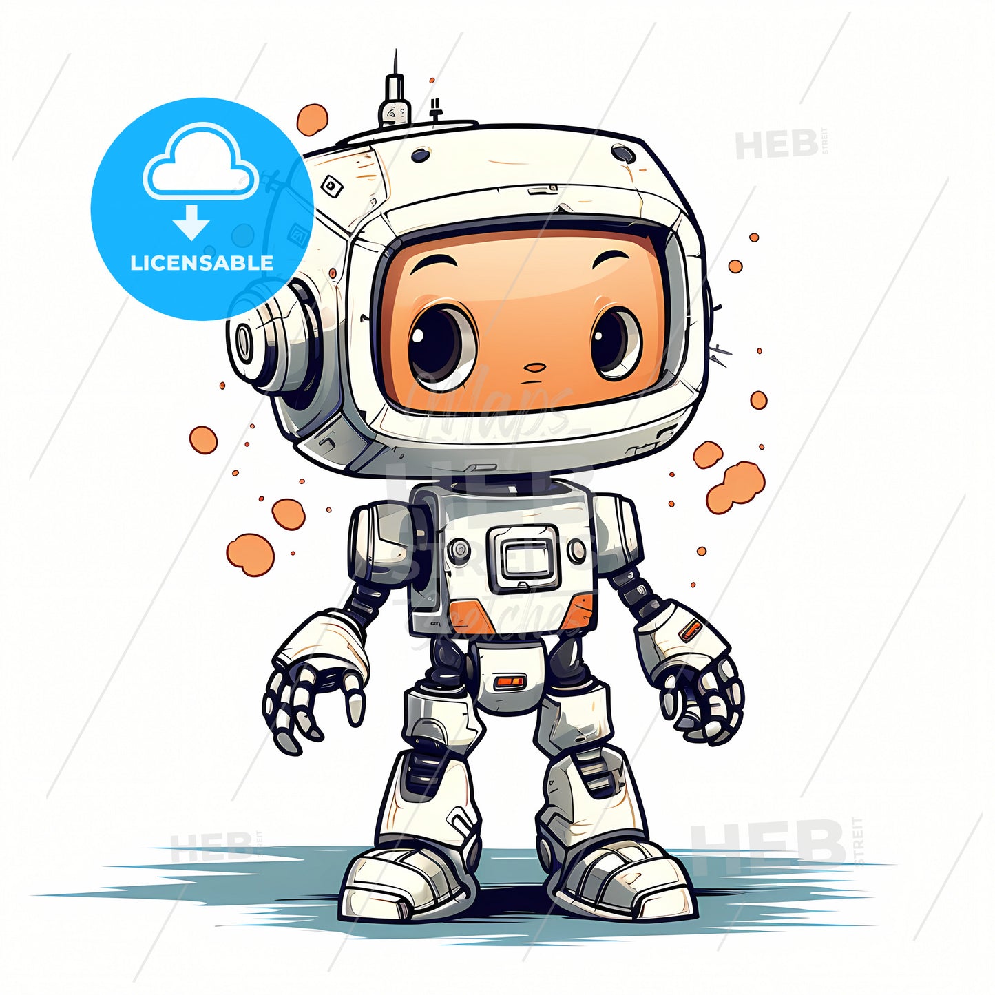 Cartoon Character Of A Robot