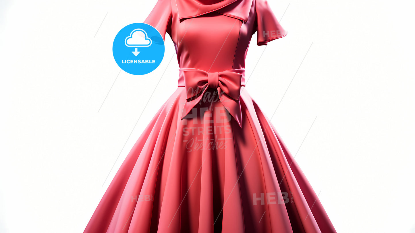 A Pink Dress With A Bow