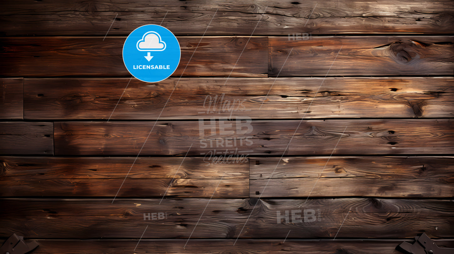 A Wood Planks With Cracks