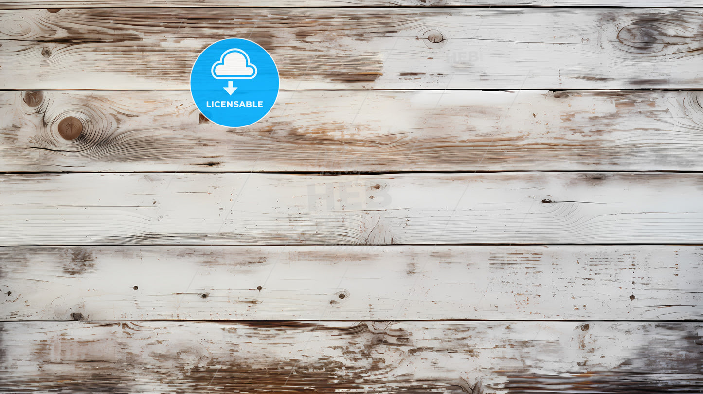 A White Wood Planks With Brown Spots