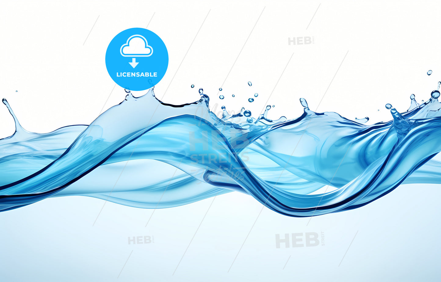 A Blue Liquid Splashing In The Air