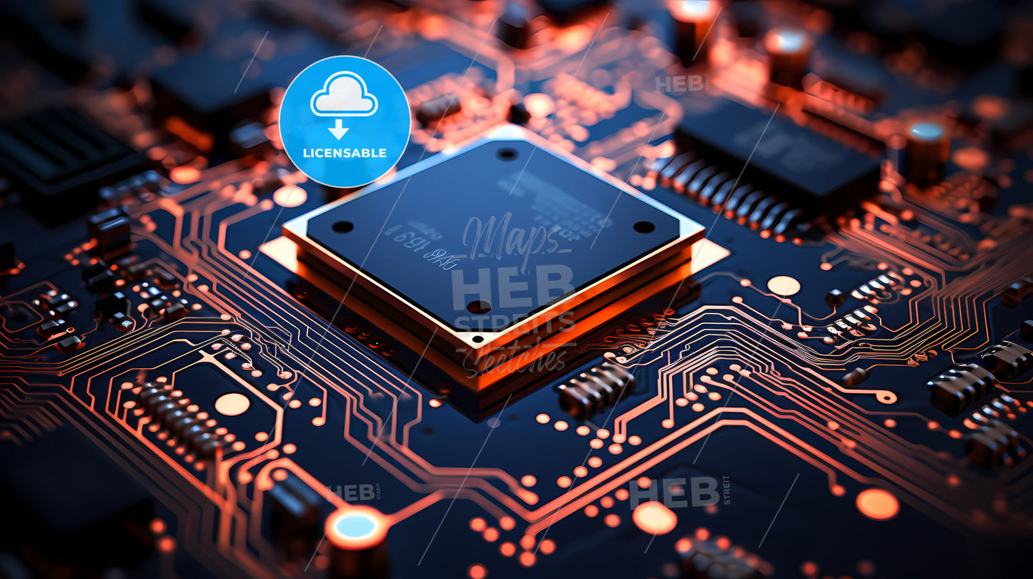 A Close Up Of A Circuit Board