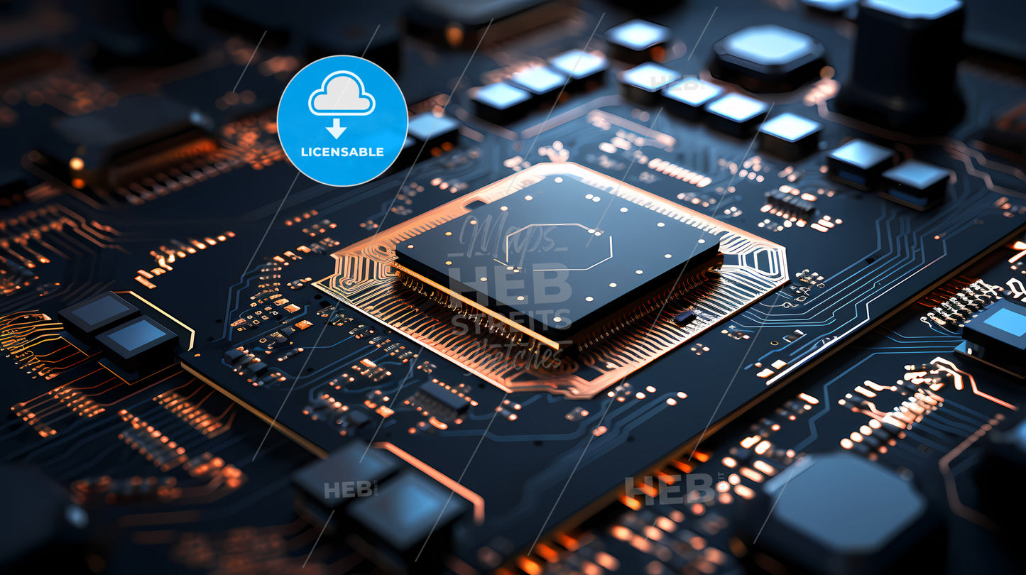 A Close Up Of A Circuit Board