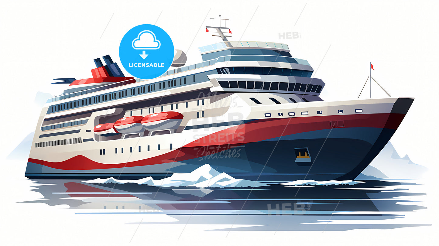 A Large Cruise Ship In The Water