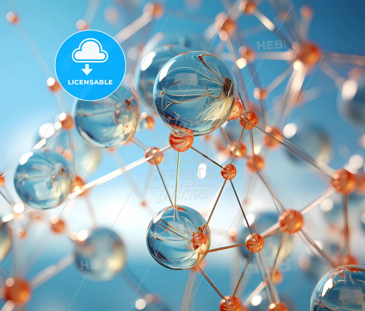 A Close Up Of Spheres