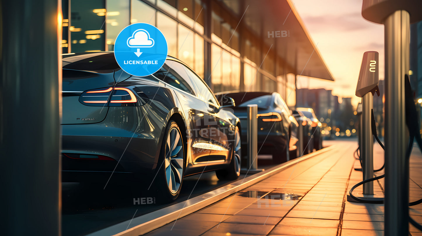 A Row Of Cars Parked In A Row