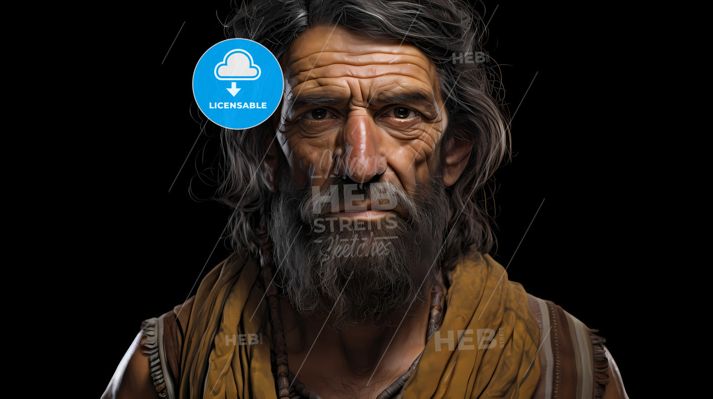 A Man With A Beard And A Yellow Robe