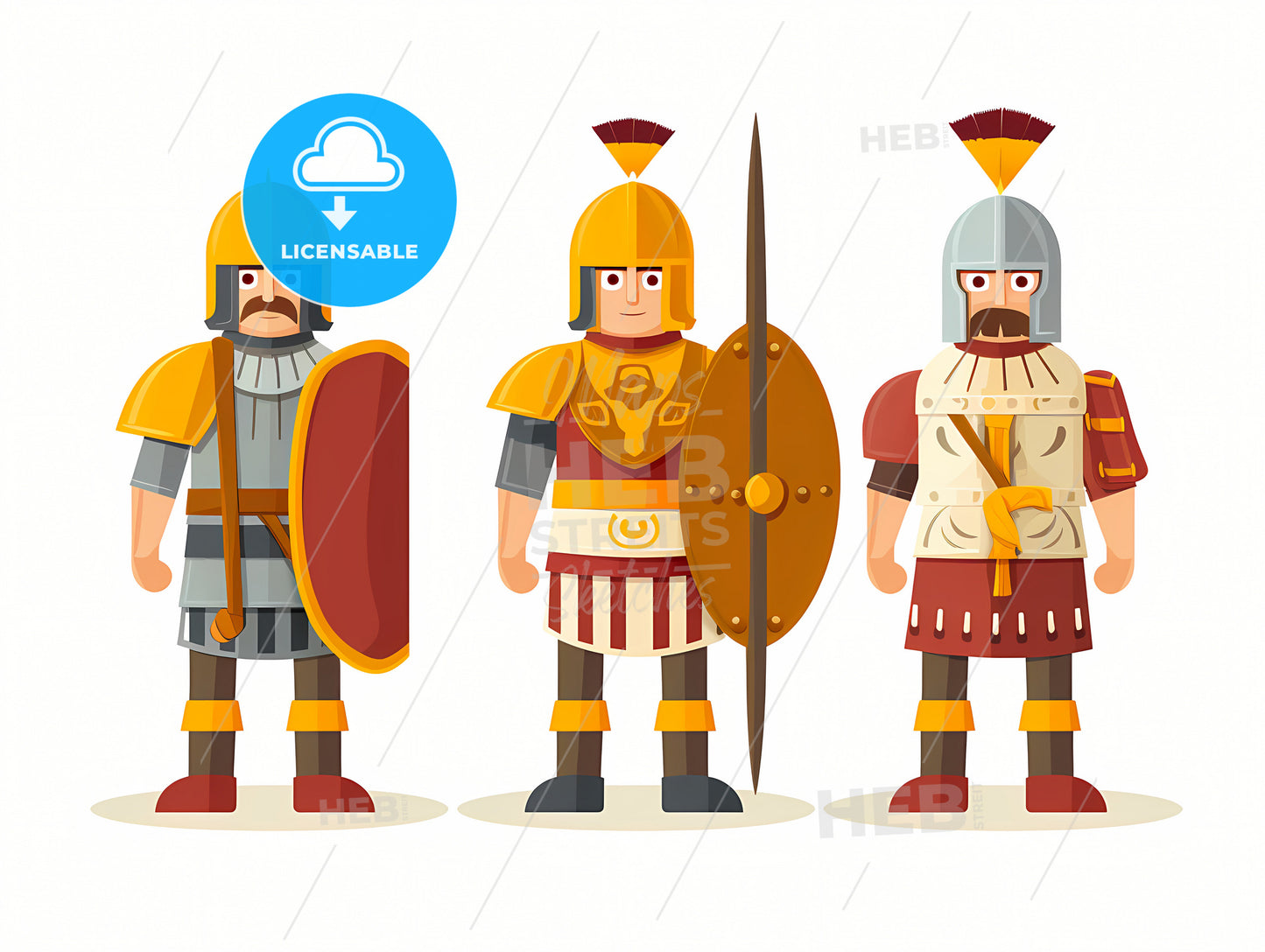 A Group Of Cartoon Characters