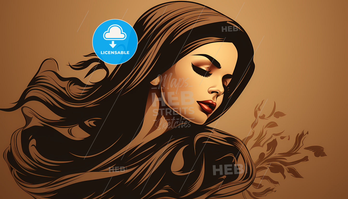 A Woman With Long Hair