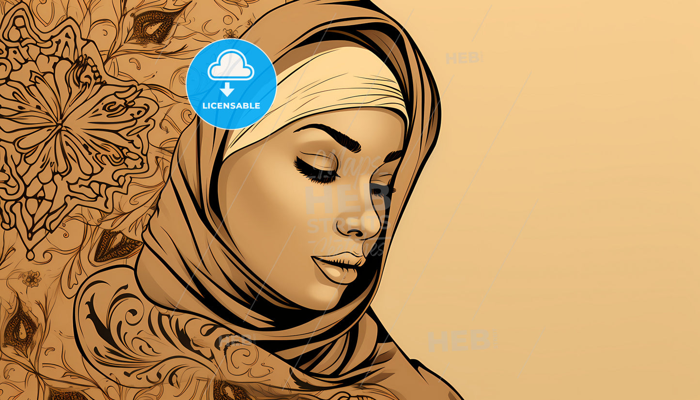 A Woman With Her Eyes Closed