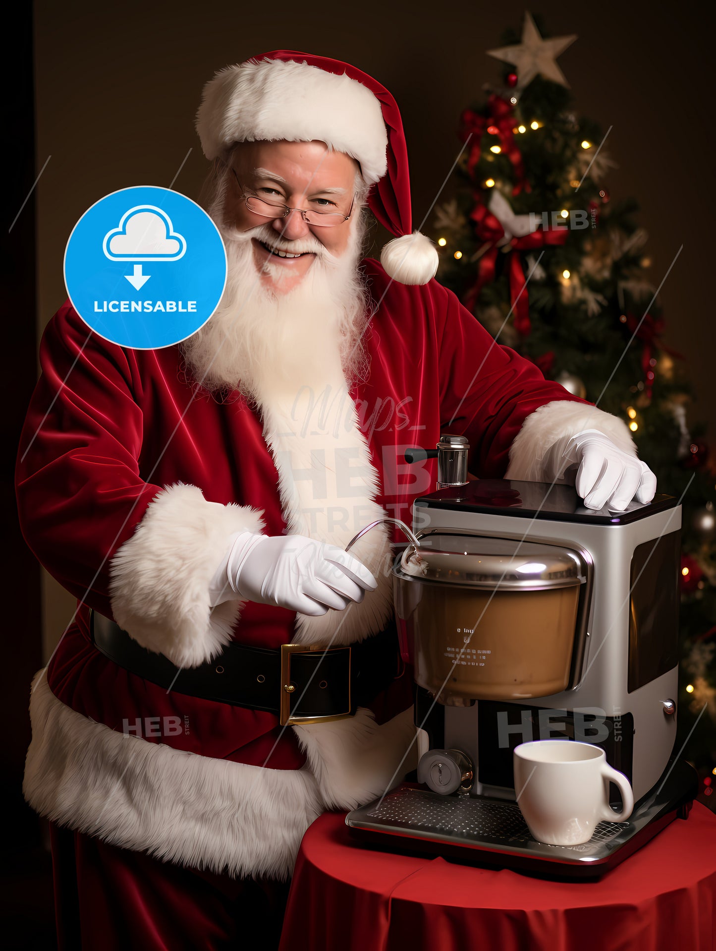 A Man In A Santa Garment