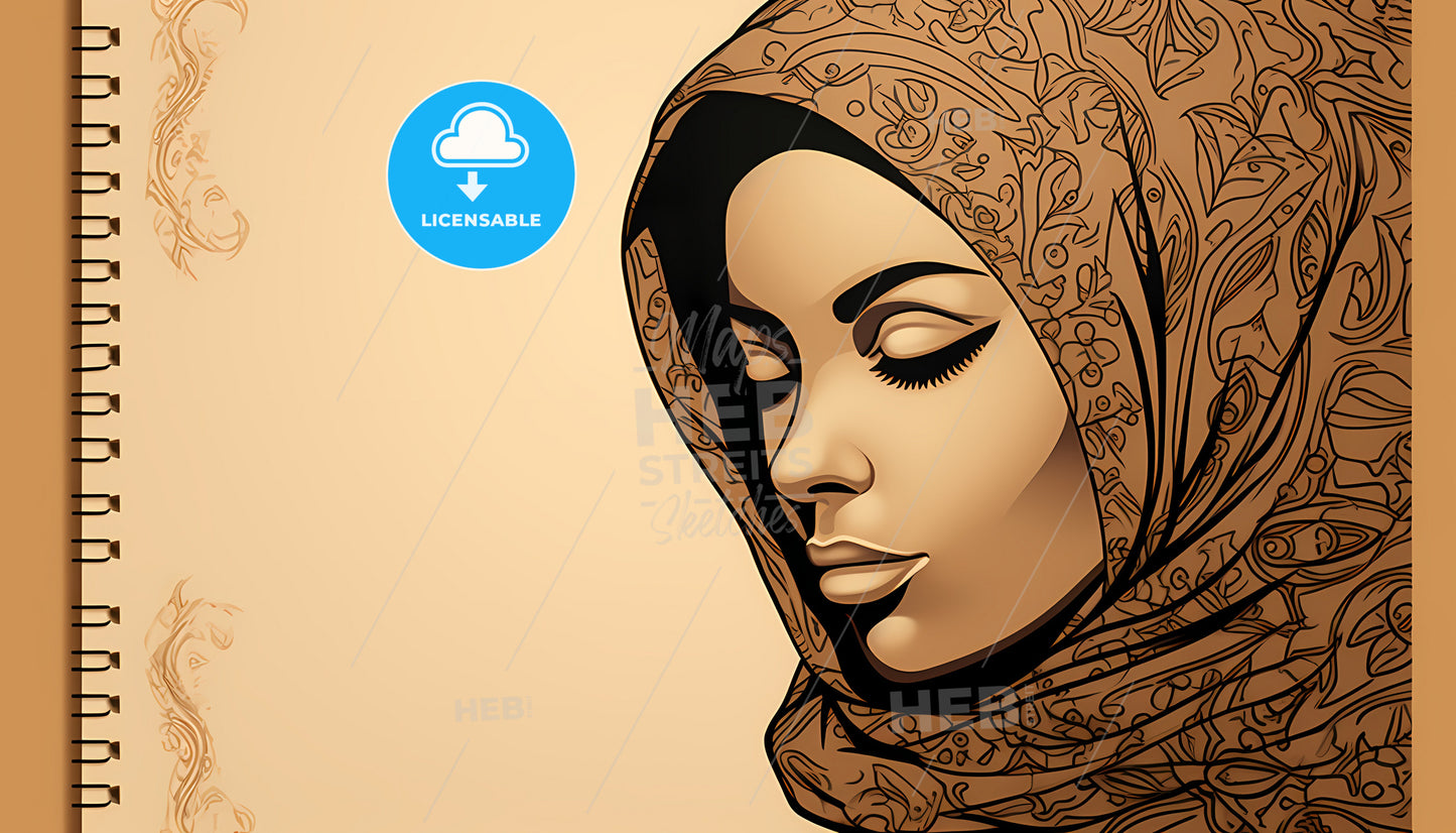 A Woman Wearing A Head Scarf