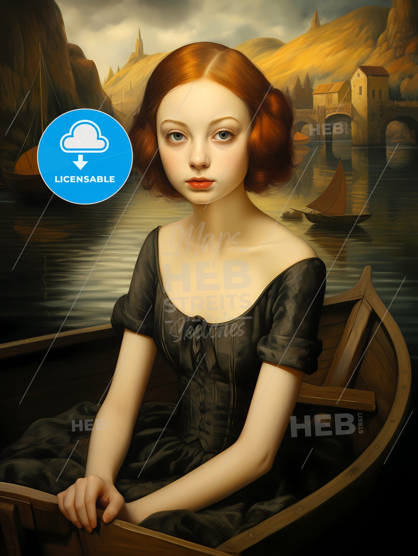 A Woman In A Boat